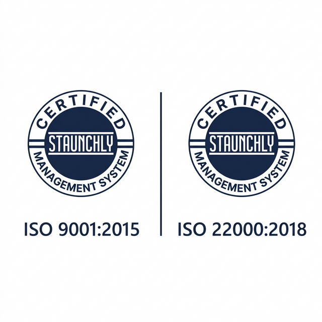 ISO 9001 & ISO 22000 Certified