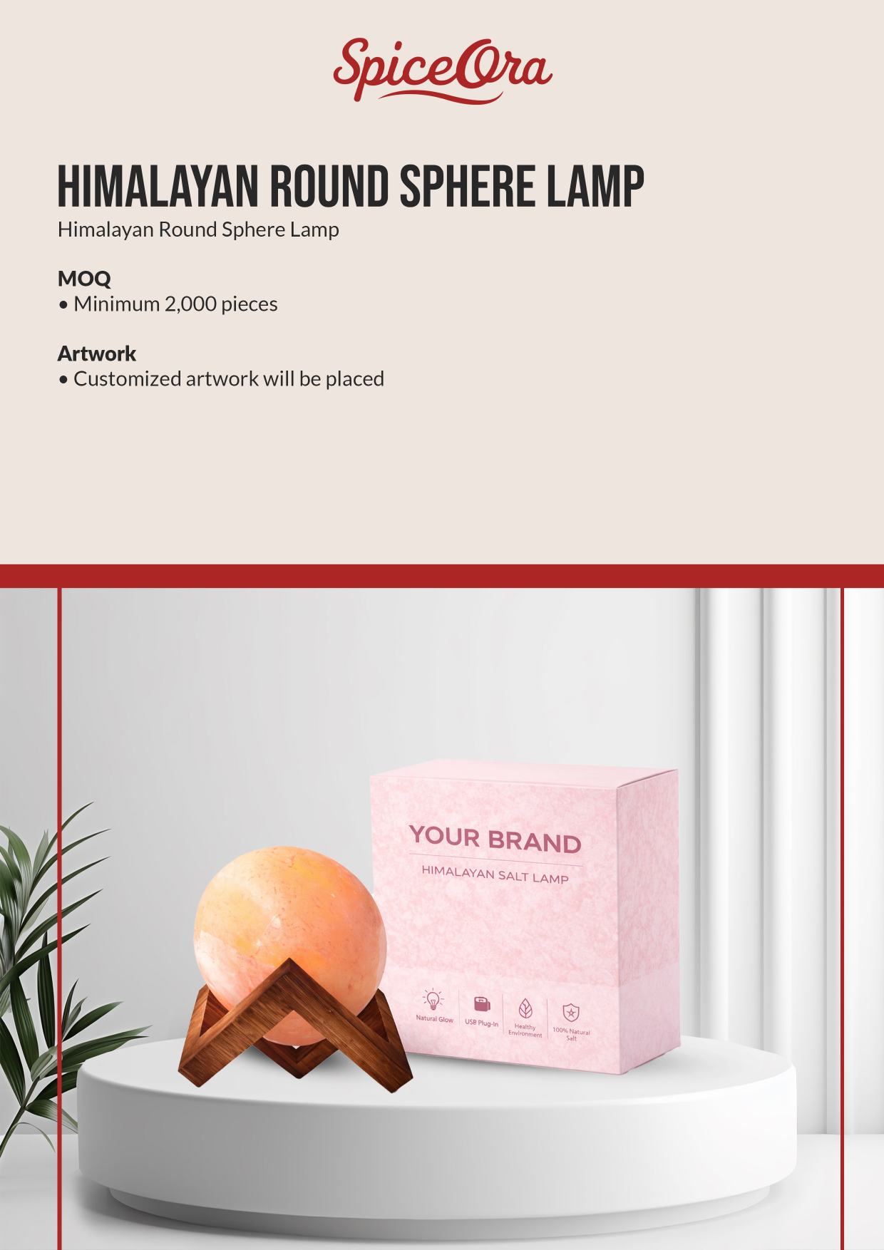 Himalayan Round Sphere Lamp